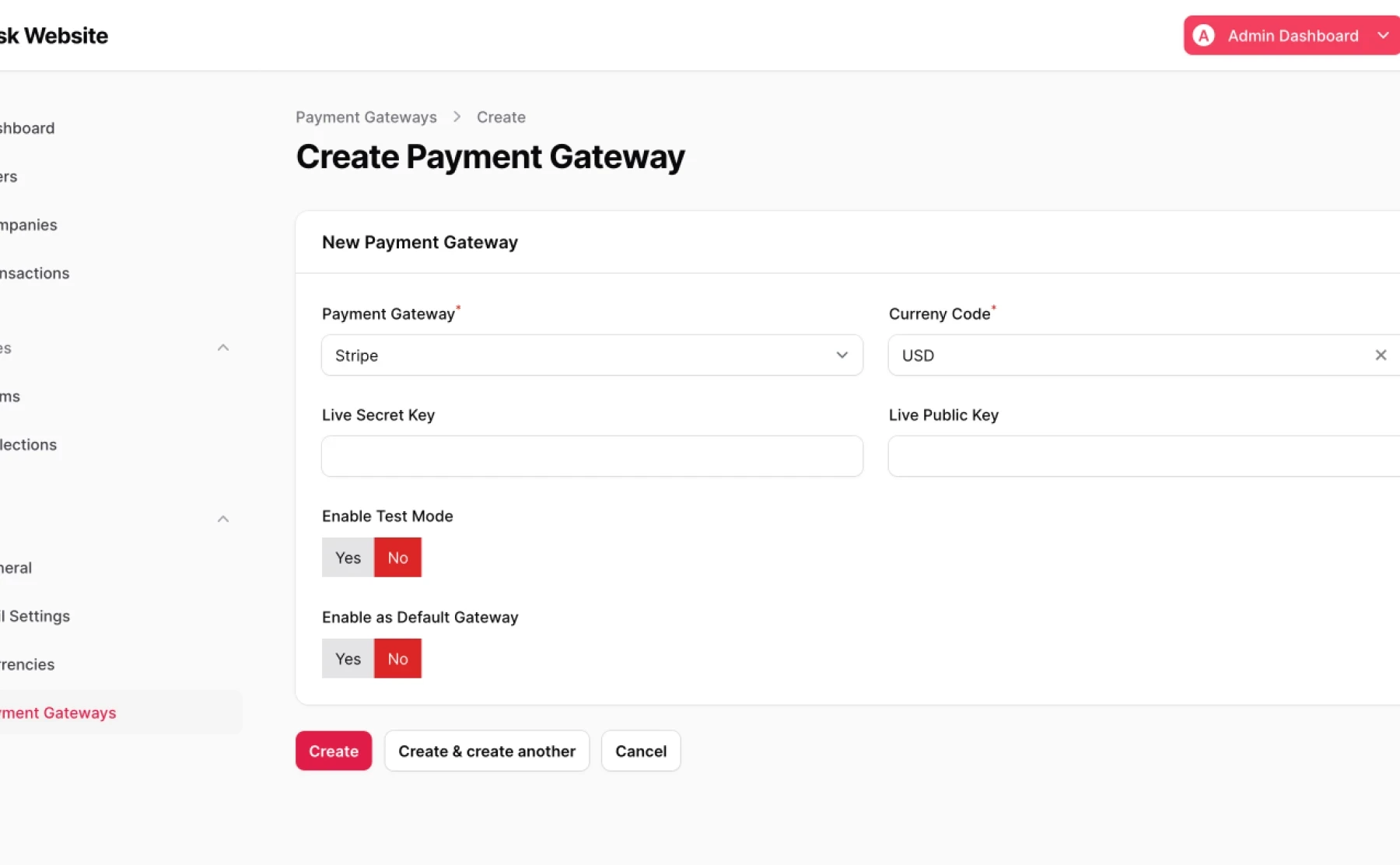 Payment Gateways Integration