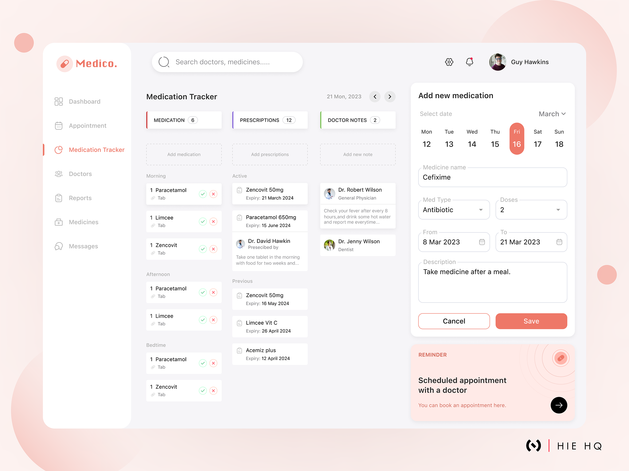 Build Medication Fulfilment Dashboard